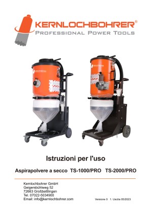 Istruzioni per l'uso per: Aspiratore industriale TS-1000/PRO 
